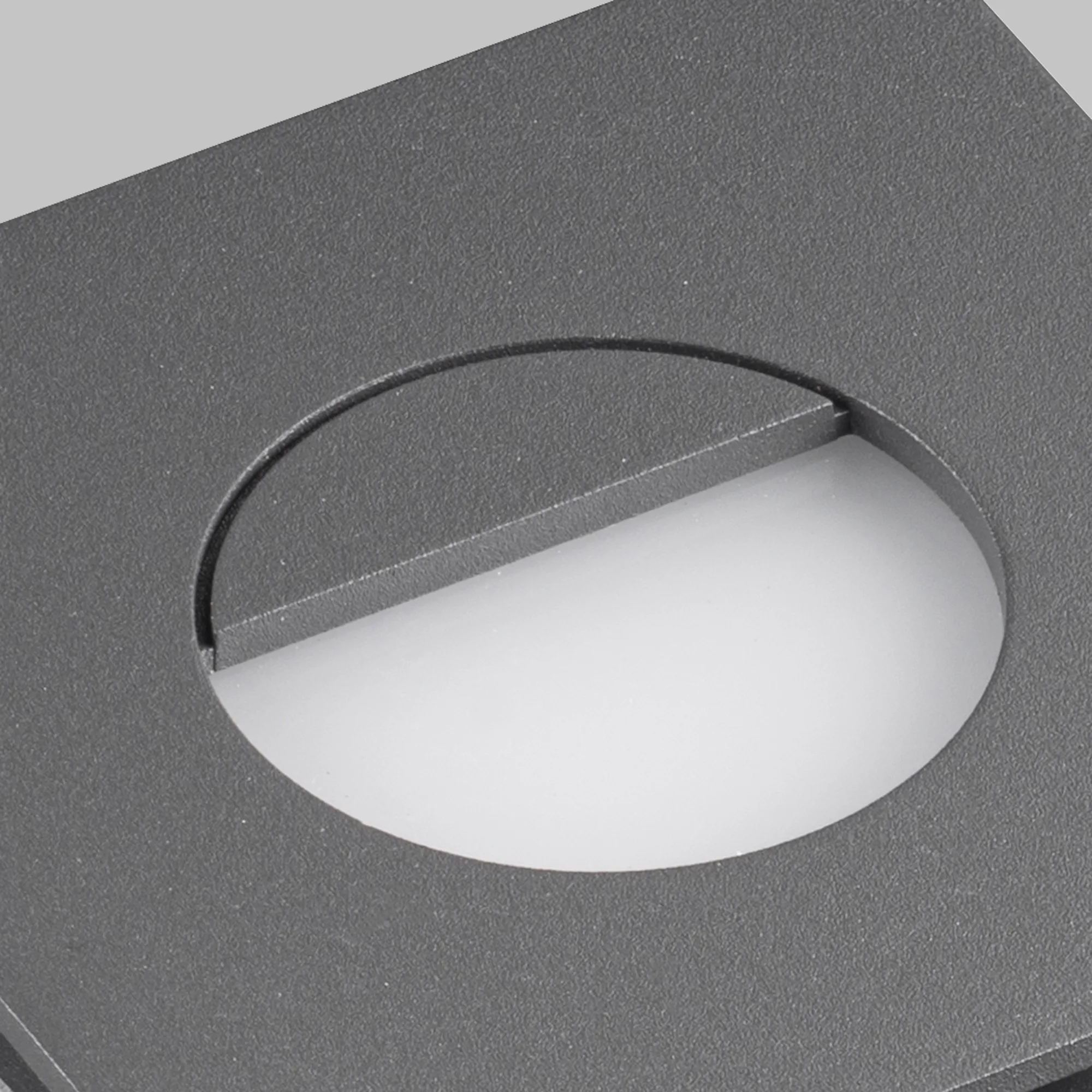 Aspen Square Eyelid Recessed Wall Lamp 3W LED IP65 Anthracite M7030  Mantra Fusion Aspen Anthracite